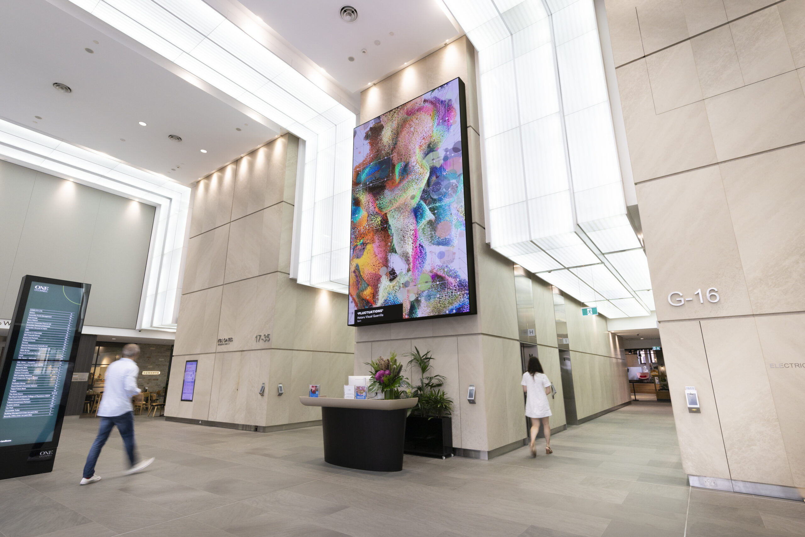 HUGE CONTENT_1 O’Connell Street Office Lobby – Hotaru – Fluctuations